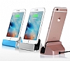 Eiroo iPhone 13 Pro Lightning Masast Dock Gold arj Aleti - Resim: 3