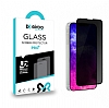 Eiroo iPhone 13 Mini Full Privacy Tempered Glass Cam Ekran Koruyucu