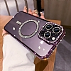 Eiroo iPhone 13 Pro Max Magsafe zellikli Kamera Korumal Simli Tal Rose Gold Silikon Klf - Resim: 1