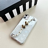 Eiroo iPhone 14 Plus Hologram Kalpli Zincirli effaf Rubber Klf - Resim: 4