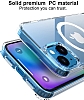 Eiroo iPhone 14 Plus Manyetik zellikli Wireless effaf Silikon Klf - Resim 1