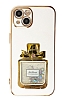 Eiroo iPhone 14 Plus Tal Parfm Standl Beyaz Silikon Klf