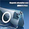 Eiroo iPhone 14 Pro Manyetik zellikli Wireless effaf Silikon Klf - Resim: 3