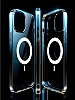 Eiroo iPhone 14 Pro Manyetik zellikli Wireless effaf Silikon Klf - Resim: 2