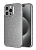 Eiroo iPhone 15 Pro Max Simli Gri Silikon Klf