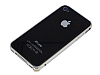 Eiroo iPhone 4 / 4S Gold izgili Bumper ereve Silver Klf - Resim 1
