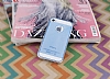 iPhone 4 / 4S Silikon Kenarl Ultra nce Kristal Mavi Klf - Resim: 2
