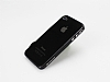 Eiroo iPhone 4 / 4S Siyah Metal Bumper Klf - Resim 2