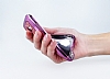 Eiroo iPhone 4 / 4S Tal Silver Silikon Klf - Resim 1