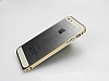 Eiroo iPhone SE / 5 / 5S Gold Metal Bumper Klf - Resim 1