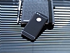 Eiroo iPhone SE / 5 / 5S Metal Kenarl Siyah Rubber Klf - Resim 1