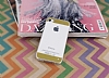 Eiroo iPhone 4 / 4S Gold erit Silikon Klf - Resim 1