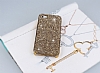 Eiroo Glows iPhone SE / 5 / 5S Tal Rose Gold Rubber Klf - Resim: 1