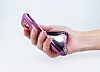 Eiroo iPhone SE / 5 / 5S Tal Silver Silikon Klf - Resim: 1