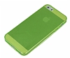 iPhone SE / 5 / 5S Ultra nce effaf Yeil Silikon Klf - Resim: 1