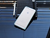 Eiroo iPhone 6 Plus / 6S Plus Gold izgili Metal Round Bumper Mavi Klf - Resim 1