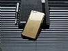 Eiroo iPhone 6 / 6S Gold Metal Kenarl Gold Rubber Klf - Resim 1