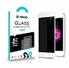 Eiroo iPhone SE 2022 Full Privacy Tempered Glass Beyaz Cam Ekran Koruyucu