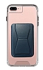 Eiroo iPhone 7 Plus / 8 Plus Lacivert Kartlıklı Standlı Ultra Koruma Kılıf