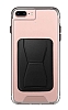 Eiroo iPhone 7 Plus / 8 Plus Siyah Kartlıklı Standlı Ultra Koruma Kılıf