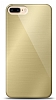 Eiroo iPhone 7 Plus / 8 Plus Silikon Kenarl Aynal Gold Klf