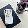Eiroo iPhone X / XS Hologram Kalpli Zincirli effaf Rubber Klf - Resim 1