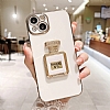 Eiroo iPhone XR Aynal Parfm Standl Beyaz Silikon Klf - Resim: 6