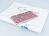 iPhone 6 / 6S Jazzy Tal Rose Gold Rubber Klf - Resim: 1