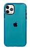Eiroo Jelly iPhone 12 Pro Max 6.7 in Mavi Silikon Klf