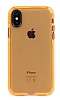 Eiroo Jelly iPhone X / XS Turuncu Silikon Klf