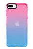 Eiroo Jelly iPhone 7 Plus / 8 Plus Mavi-Pembe Silikon Klf