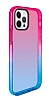 Eiroo Jelly iPhone 7 Plus / 8 Plus Mavi-Pembe Silikon Klf - Resim: 1