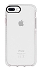 Eiroo Jelly iPhone 7 Plus / 8 Plus effaf Beyaz Silikon Klf