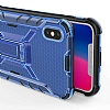 Eiroo Juno iPhone X / XS Standl Ultra Koruma Mavi Klf - Resim 1