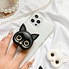 Eiroo Kedi Figrl Aynal Koyu Pembe Telefon Tutucu ve Stand - Resim 5