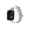 Eiroo KRD-23 Apple Watch 7 Beyaz Silikon Kordon (41 mm)