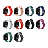 Eiroo KRD-23 Apple Watch 7 Siyah Silikon Kordon (41 mm) - Resim 1