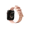 Eiroo KRD-23 Apple Watch 7 Pembe Silikon Kordon (41 mm)