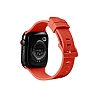 Eiroo KRD-23 Apple Watch 7 Turuncu Silikon Kordon (45 mm)