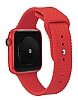 Eiroo KRD-37 Apple Watch / Watch 2 / Watch 3 Pembe Silikon Kordon 38mm - Resim 1
