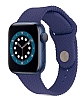 Eiroo KRD-37 Apple Watch 4 / Watch 5 Lacivert Silikon Kordon 44mm