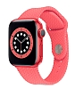 Eiroo KRD-37 Apple Watch 4 / Watch 5 Pembe Silikon Kordon 44mm