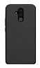 Eiroo Lansman Huawei Mate 20 Lite Siyah Silikon Klf