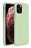 Eiroo Lansman iPhone 11 Pro Max Ak Yeil Silikon Klf