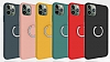 Eiroo Lansman iPhone 11 Pro Max Selfie Yzkl Lacivert Silikon Klf - Resim: 6