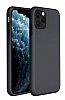 Eiroo Lansman iPhone 11 Pro Max Siyah Silikon Klf