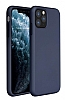 Eiroo Lansman iPhone 11 Pro Max Lacivert Silikon Klf