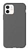 Eiroo Lansman iPhone 12 / iPhone 12 Pro 6.1 in Koyu Gri Silikon Klf