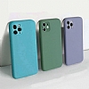 Eiroo Lansman iPhone 12 / iPhone 12 Pro 6.1 in Mavi Silikon Klf - Resim: 3