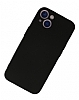 Eiroo Lansman iPhone 13 Mini Kamera Korumal Siyah Silikon Klf - Resim: 2